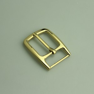 Shinny Gold Fashion Pin Buckle, metalltillbehör för bälte